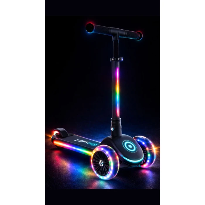 Lemoo Spark 3 LED — hulajnoga trójkołowa z podświetleniem LED dla dzieci 3+